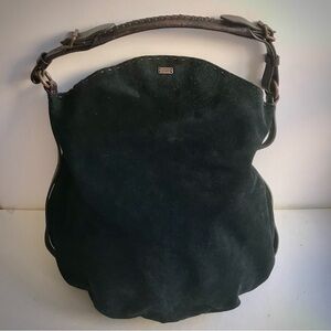 UGG Australia Purse Black Suede Leather Hobo Shoulder Bag